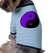 Yin Yang Ying Taoism Sign Chinese Taijitu Purple pet clothing