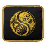 Yin Yang Zombies Yellow and Black Sleeve For iPads