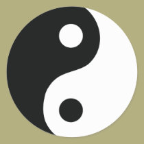 ying and yang icon stickers
