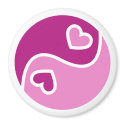 Ying And Yang Of Love magnets