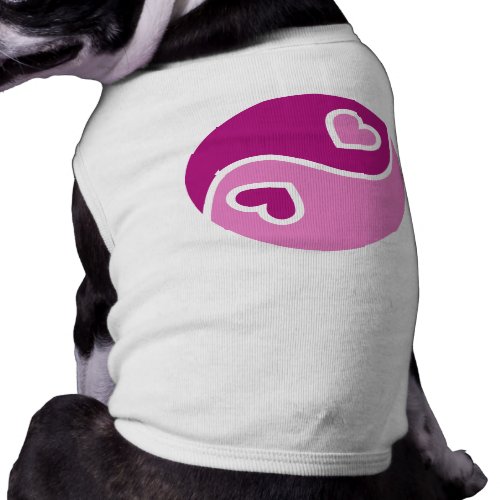 Ying And Yang OF Love Pet Apparel petshirt