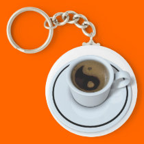 Ying Yang coffee keychains