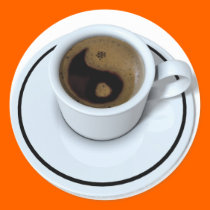 Ying Yang coffee stickers