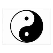 Ying Yang Gift Post Card