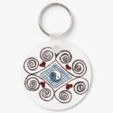 ying yang keychain keychain