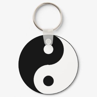 Ying Yang Keychain keychain