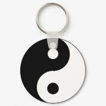 Ying Yang Keychain
