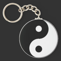Ying Yang Keychain keychains