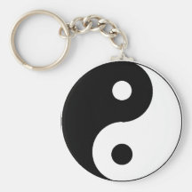 Ying Yang Keychain