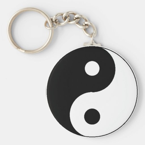 Ying Yang Keychain