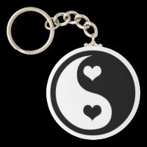 Ying Yang Love keychains