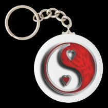 Ying Yang Love keychains