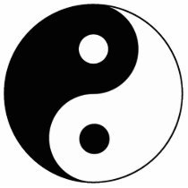 Ying / Yang Symbol Cut Out