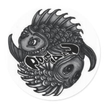Yingyang Fisch sticker by mego1370 Yingyang Fisch sticker