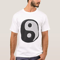 yingyang, symbol, symbols, good, evil, balance, miscellaneous, T-shirt/trøje med brugerdefineret grafisk design