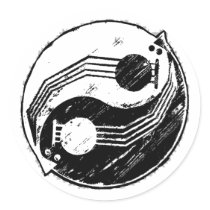 Yinjo Round Stickers