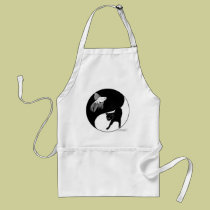 yinyang block colour lineart aprons by Flynn_the_Cat yinyang block colour lineart aprons