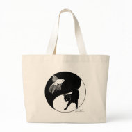 yinyang block colour lineart bag