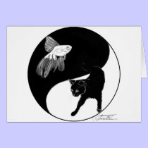 yinyang block colour lineart cards