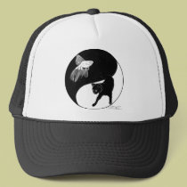 yinyang block colour lineart hats by Flynn_the_Cat yinyang block colour lineart hats