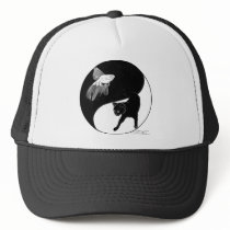 yinyang block colour lineart mesh hats