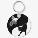 yinyang block colour lineart keychain