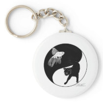 yinyang block colour lineart keychains