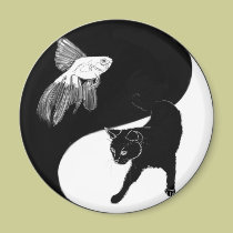 yinyang block colour lineart magnets by Flynn_the_Cat yinyang block colour lineart magnets