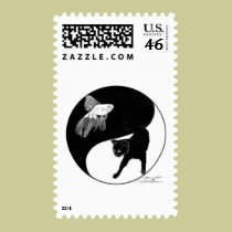 yinyang block colour lineart postage by Flynn_the_Cat yinyang block colour lineart postage