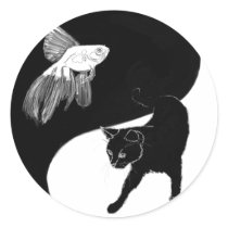 yinyang block colour lineart stickers