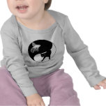 yinyang block colour lineart t shirts