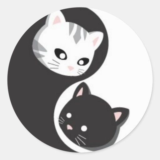YinYang Buttons and Ninji Round Stickers