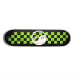 yinyang checkers lime skateboards