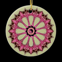 YinYang Feng Shui Lace Round Ornament ornaments