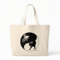 YinYang Fish and Cat Bag by Flynn_the_Cat YinYang Fish and Cat Bag