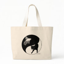 YinYang Fish and Cat Bag by Flynn_the_Cat YinYang Fish and Cat Bag