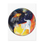YinYang Fish and Cat - Colour Postcard