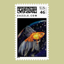 Yinyang - Fish in a Bubble postage
