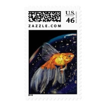Yinyang - Fish in a Bubble Stamp