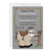 Yippee Ki Yay Birthday Party Invitation