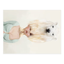 yips beargirl post card