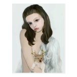 yips doggirl postcard