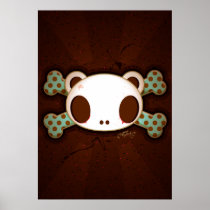 Yo Amo La Leche "Panda Skull" posters