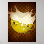 Yo Amo La Leche "Yellow Milk Mug" Posters