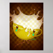 Yo Amo La Leche "Yellow Milk Mug" Posters
