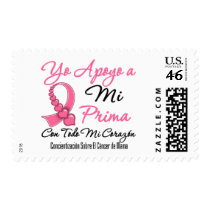 Yo apoyo a mi prima - Cáncer de Mama postage by cancerapparel Yo apoyo a mi prima - Cáncer de Mama postage