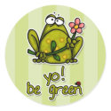 yo! be green sticker