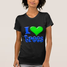 Yo camisetas de la oscuridad de los árboles de amo