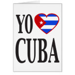 Yo Heart Cuba (I Love Cuba) with Cuban Flag Heart cards
