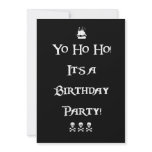 Yo Ho Ho Pirate Birthday Party Invitation